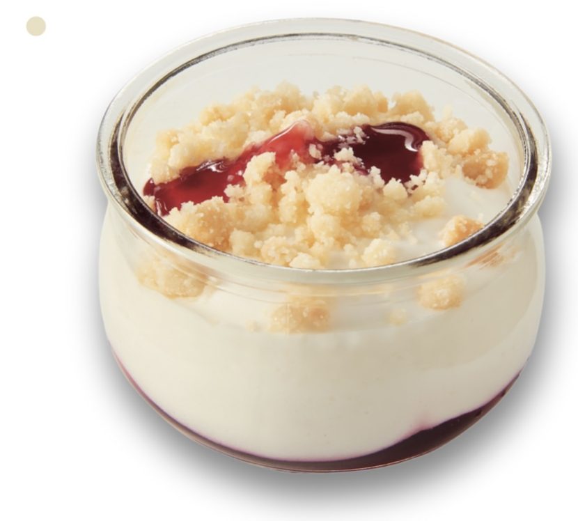 Dessert yogurt e lampone